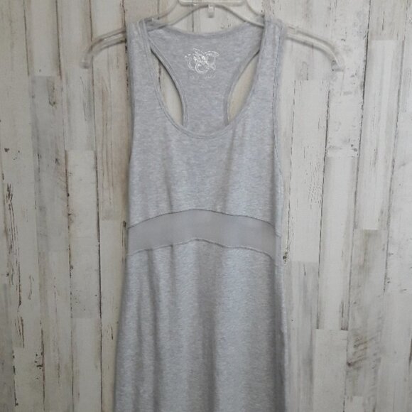Betsey Johnson Performance Dress Grey Mesh Tank S - Picture 3 of 7